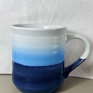 Sheffield Home Large Blue Ombre Ceramic Mug NEW 18 OZ